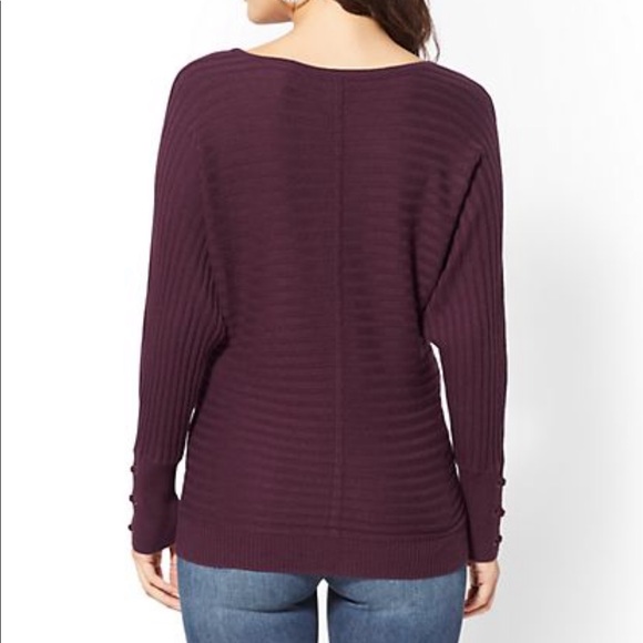 Ribbed blue sky long sleeve sweater size small - Picture 3 of 6